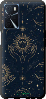 TPU чехол Celestial Harmony: Sun & Moon Gold Mystic Pattern для Oppo A54s - 6778b-3473 изображение 