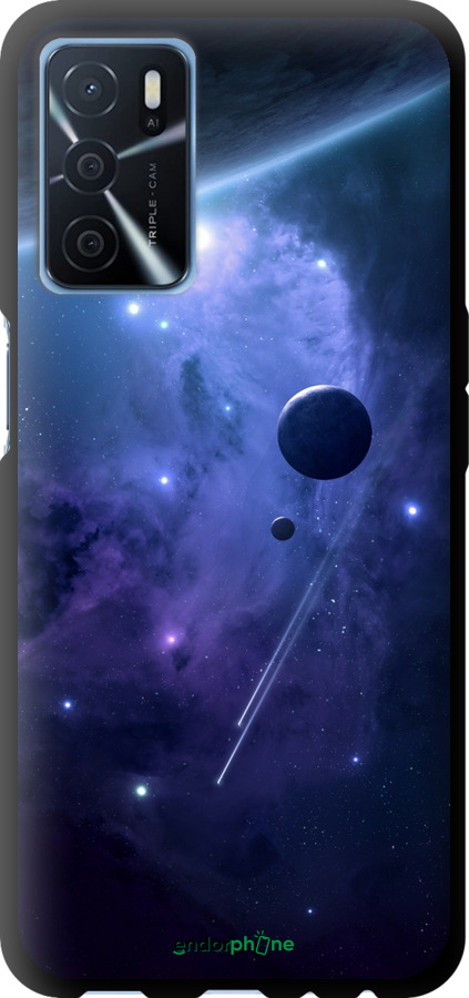 TPU чехол Планеты в синем космосе для Oppo A16 - 171b-2469 изображение 