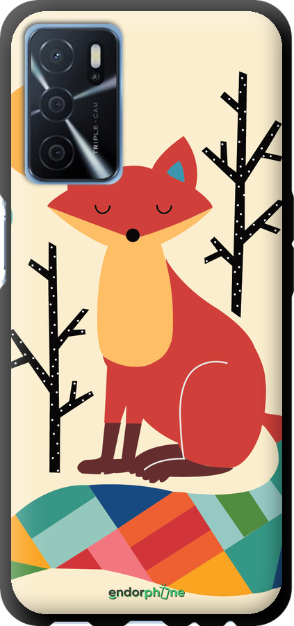 TPU чехол Rainbow fox для Oppo A16 - 4010b-2469 изображение 
