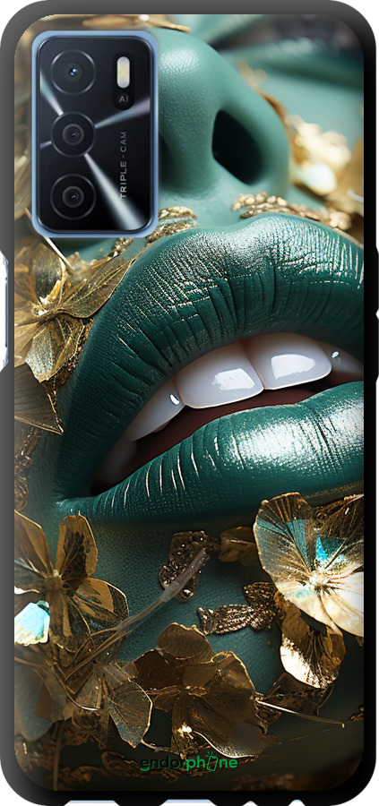 TPU чехол Губы 2 для Oppo A16 - 5667b-2469 изображение 