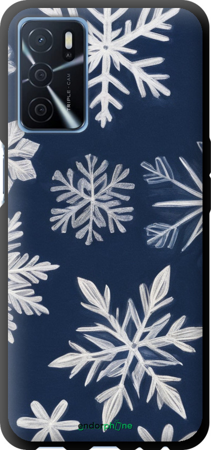 TPU чехол Снежинки для Oppo A16 - 5821b-2469 изображение 