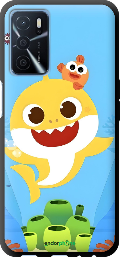 TPU чехол Бейби Шарк для Oppo A54s - 6303b-3473 изображение 