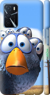 3D пластиковый матовый чехол Angry Birds для Oppo A54s - 6008m-3473 изображение 