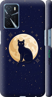 3D пластиковый матовый чехол 'Cute Cat Celestial/Witchy' для Oppo A54s изображение 3