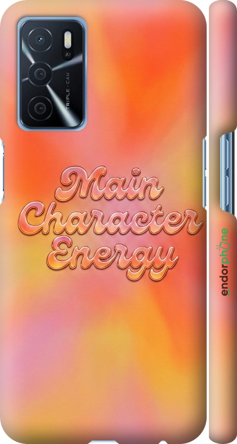 3D пластиковый матовый чехол Aura Gradient Main Character Energy Aesthetic Y2K для Oppo A16 - 6783m-2469 изображение 