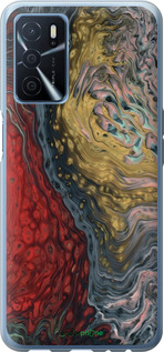 Силиконовый чехол С изображением абстрактной живописи для Oppo A16 - 6530u-2469 изображение 