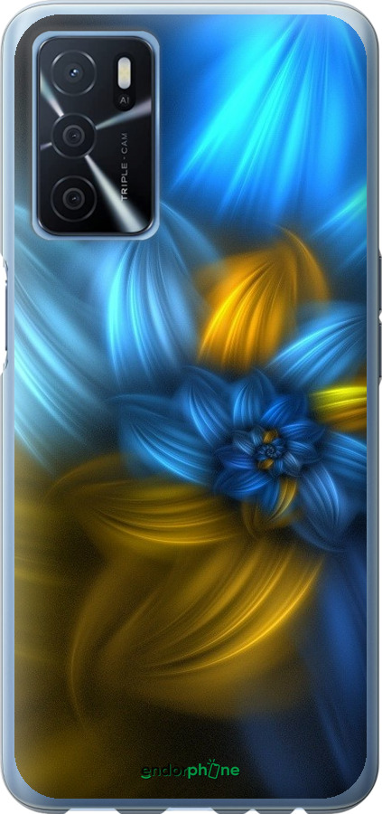 

Силіконовий чохол "Візерунок 46" для Oppo A16, Синій