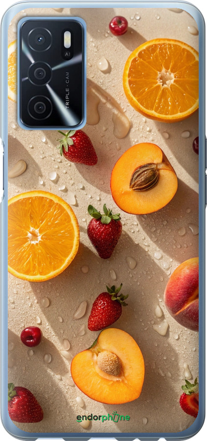 Силиконовый чехол Фрукты 3 для Oppo A54s - 6703u-3473 изображение 