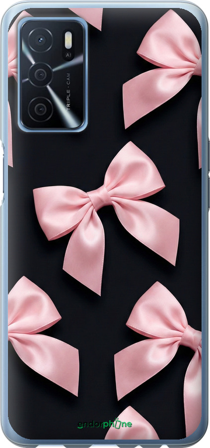Силиконовый чехол Coquette Ribbons Dark Coquette для Oppo A54s - 6767u-3473 изображение 