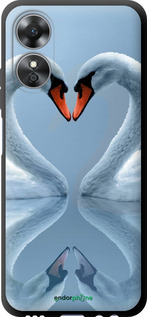 TPU чехол Лебеді для Oppo A17 - 6007b-2954 изображение 