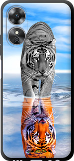 TPU чехол Тигр для Oppo A17 - 6016b-2954 изображение 
