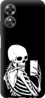 TPU чехол Скелет делает Selfie для Oppo A17 - 6535b-2954 изображение 