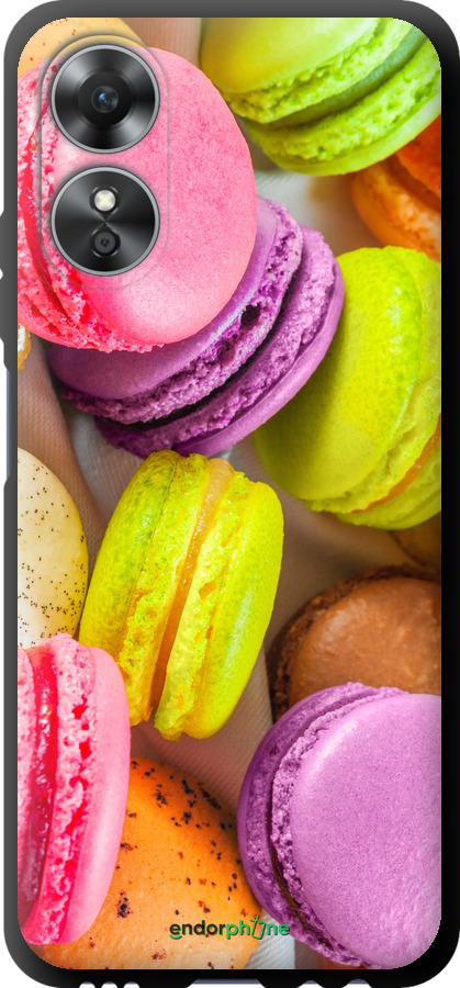 

TPU preto Capa "Macaroons" para Oppo A17, Amarelo