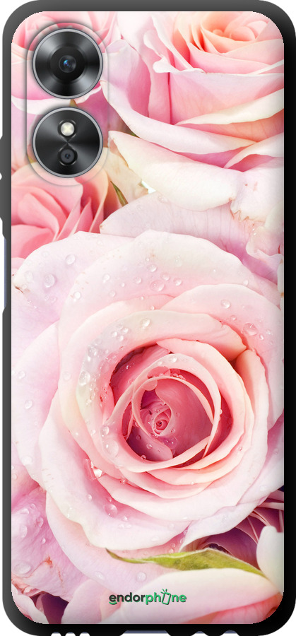 TPU чехол Троянди для Oppo A17 - 525b-2954 изображение 