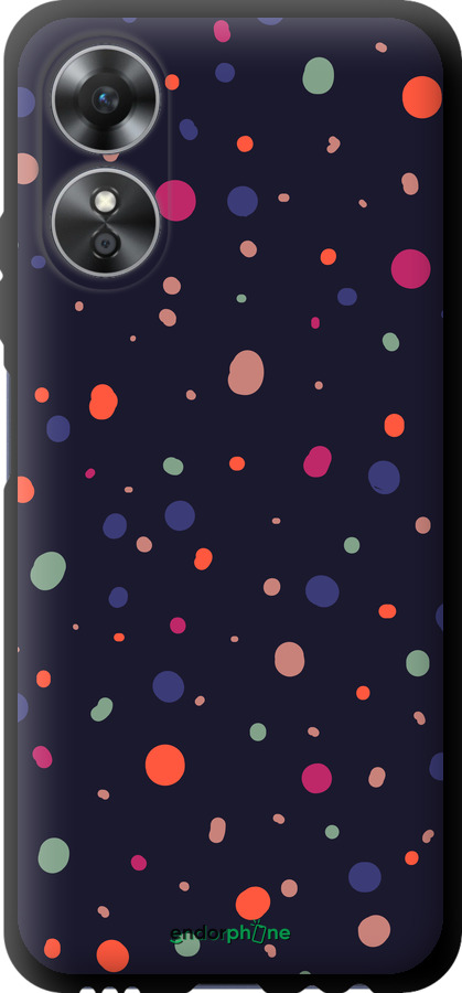 TPU чехол Горошек v2 для Oppo A17 - 5599b-2954 изображение 