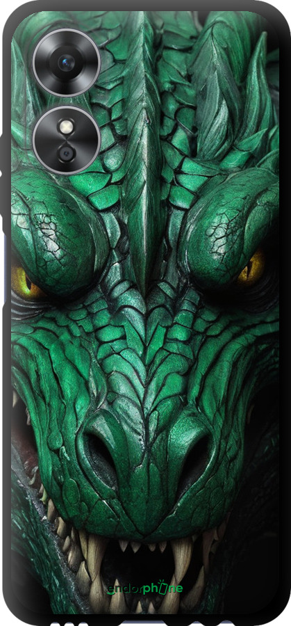 TPU чехол Зелёный дракон v2 для Oppo A17 - 5817b-2954 изображение 