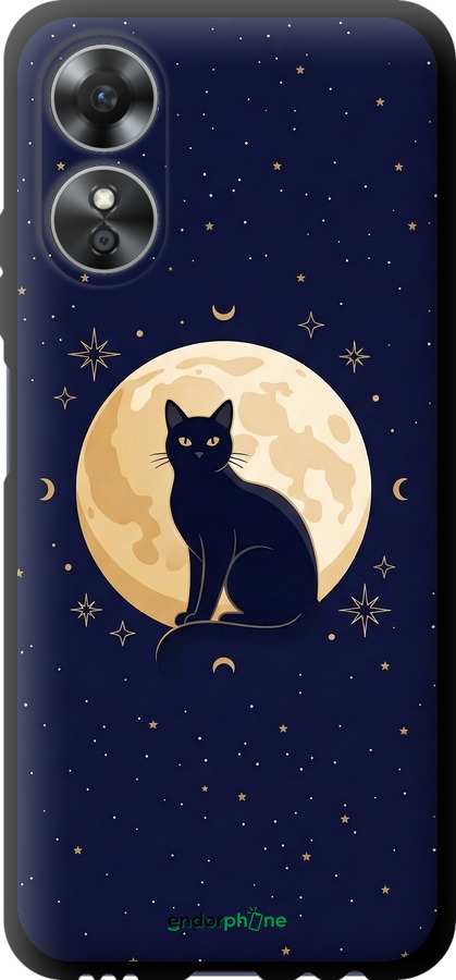 TPU чехол Cute Cat Celestial/Witchy для Oppo A17 - 6787b-2954 изображение 