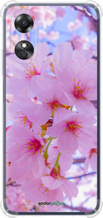 Силіконовий протиударний с посиленими кутами чехол Сакура для Oppo A17 - 6029sp-2954 изображение 