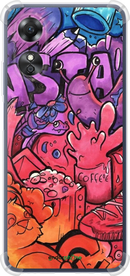 Силикон с усиленными углами чехол № 5391 для Oppo A17 - 5391sp-2954 изображение 