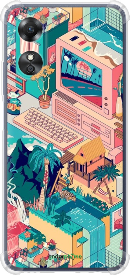 Силикон с усиленными углами чехол № 5393 для Oppo A17 - 5393sp-2954 изображение 