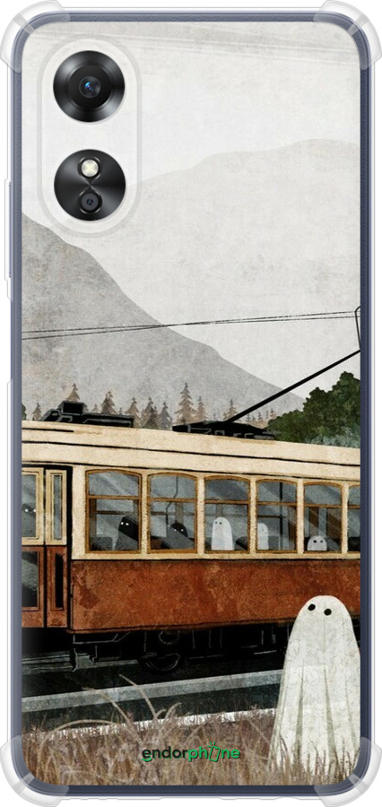 Силикон с усиленными углами чехол Призрак 2 для Oppo A17 - 6247sp-2954 изображение 