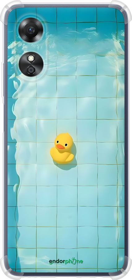 Силіконовий протиударний с посиленими кутами чехол Каченя для Oppo A17 - 6323sp-2954 изображение 