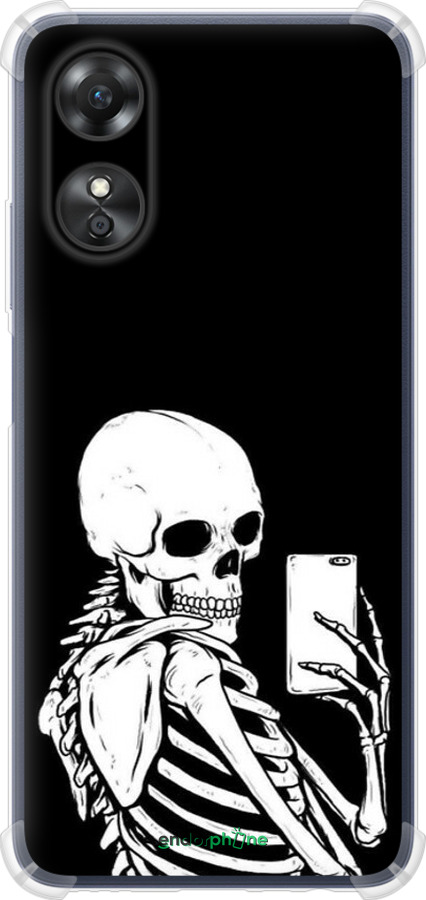 Силикон с усиленными углами чехол Скелет делает Selfie для Oppo A17 - 6535sp-2954 изображение 
