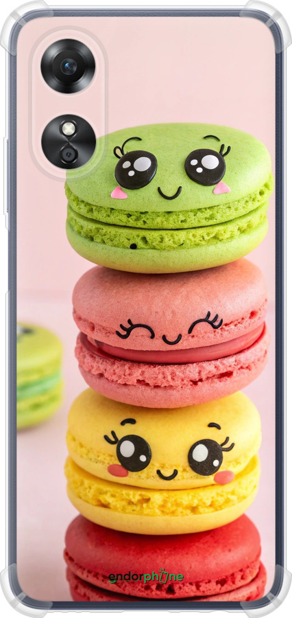 Силикон с усиленными углами чехол Печенье для Oppo A17 - 6693sp-2954 изображение 