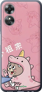Силиконовый чехол Том и джерри 2 для Oppo A17 - 6359u-2954 изображение 
