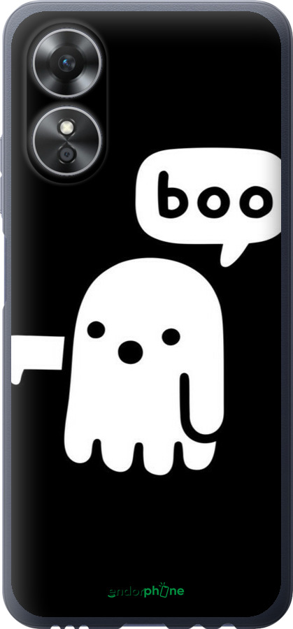 Силиконовый чехол Призрак Неодобрения для Oppo A17 - 6431u-2954 изображение 
