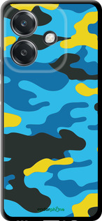 TPU чехол Желто-голубой камуфляж для Oppo A3 4G - 1084b-3846 изображение 