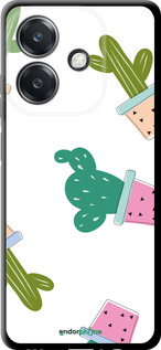 TPU чехол Кактуси в горщиках для Oppo A3 4G - 3968b-3846 изображение 