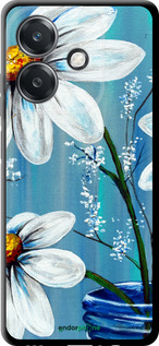 TPU чехол Красивые арт-ромашки для Oppo A3 4G - 4031b-3846 изображение 