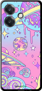 TPU чехол Розовая галактика для Oppo A3X 4G/5G - 4146b-3815 изображение 