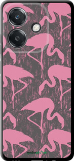 TPU чехол Vintage-Flamingos для Oppo A3X 4G/5G - 4171b-3815 изображение 