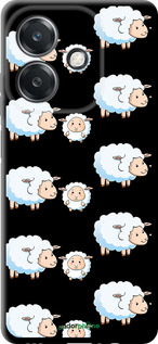 TPU чехол Овечки1 для Oppo A3X 4G/5G - 4637b-3815 изображение 