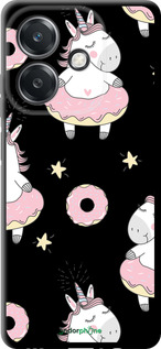 TPU чехол Единорожки для Oppo A3 4G - 4659b-3846 изображение 