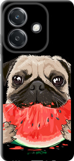 TPU чехол Мопс и арбуз для Oppo A3 4G - 4665b-3846 изображение 