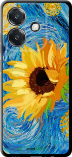 TPU чехол Квіти жовто-блакитні  для Oppo A3 4G - 5308b-3846 изображение 