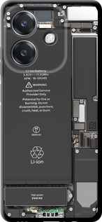 TPU чехол Деталі смартфона для Oppo A3X 4G/5G - 5487b-3815 изображение 