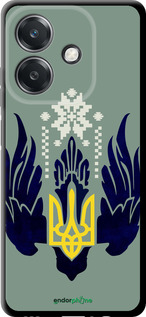 TPU чехол Тризуб с крыльями для Oppo A3X 4G/5G - 5640b-3815 изображение 