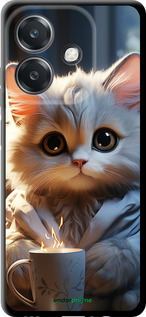 TPU чехол White cat для Oppo A3 4G - 5646b-3846 изображение 