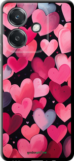 TPU чехол Сердечки 4 для Oppo A3X 4G/5G - 5662b-3815 изображение 