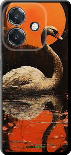 TPU чехол Лебедь для Oppo A3X 4G/5G - 5964b-3815 изображение 