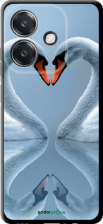 TPU чехол Лебеді для Oppo A3 4G - 6007b-3846 изображение 