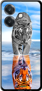 TPU чехол Тигр для Oppo A3X 4G/5G - 6016b-3815 изображение 