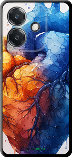 TPU чехол Арт-сердце для Oppo A3 4G - 6034b-3846 изображение 