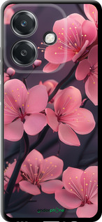 TPU чехол Пурпурная сакура для Oppo A3X 4G/5G - 6075b-3815 изображение 