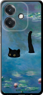 TPU чехол Із зображенням кота та водяної лілії Monet для Oppo A3X 4G/5G - 6519b-3815 изображение 