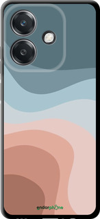 TPU чехол З синіми та рожевими хвилями в стилі ретро для Oppo A3X 4G/5G - 6532b-3815 изображение 